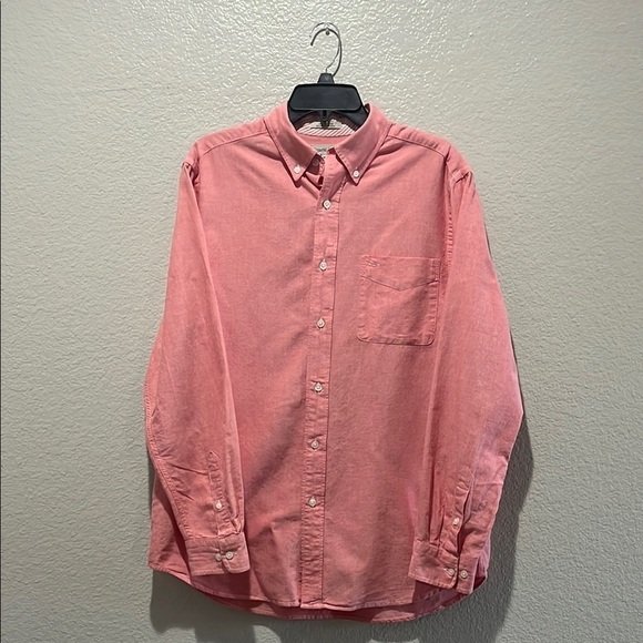 Natural Basix Men's Pink Button-Down Shirt Long Sleeve Business Casual Size M - Picture 1 of 10
